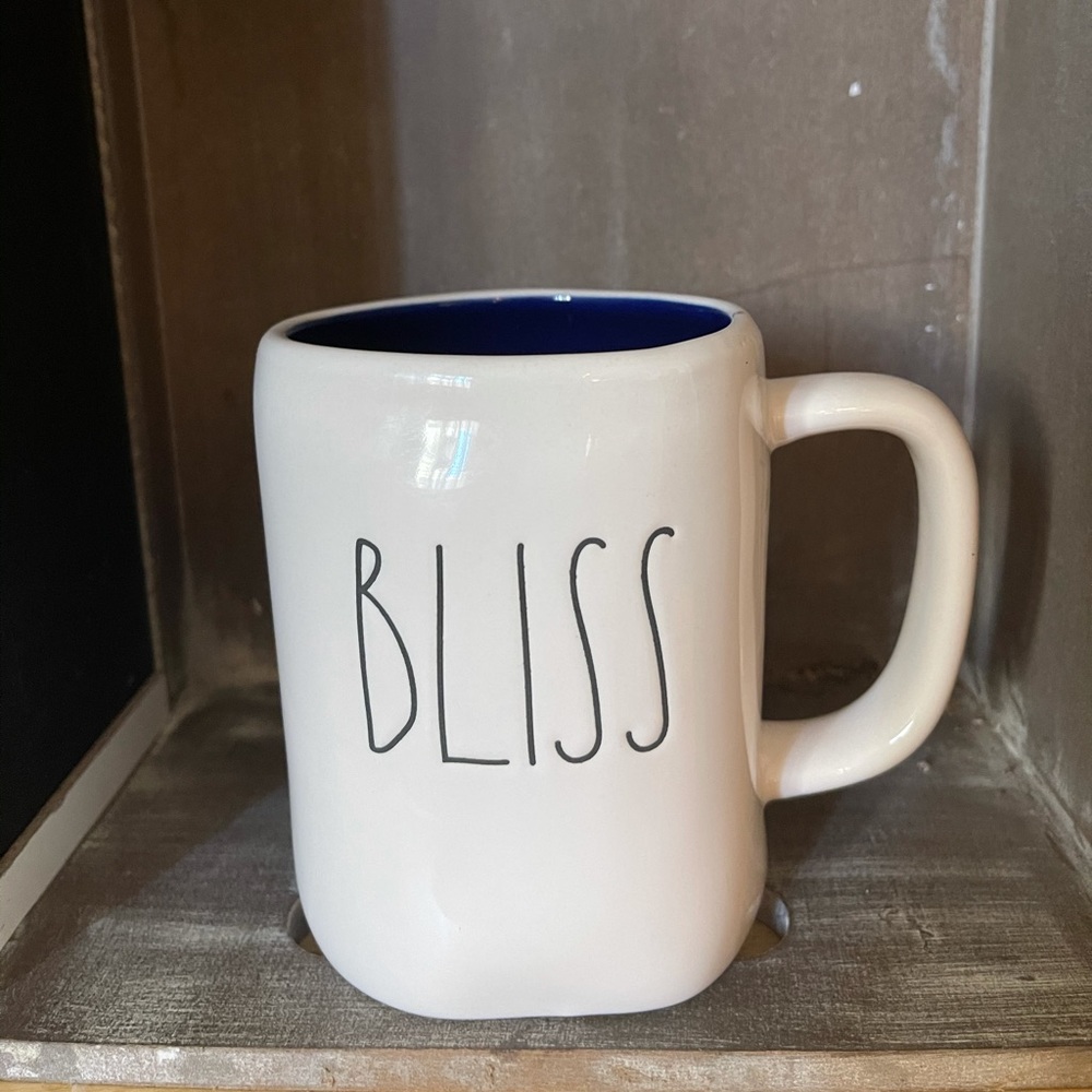 RAE DUNN BLISS MUG DARK BLUE